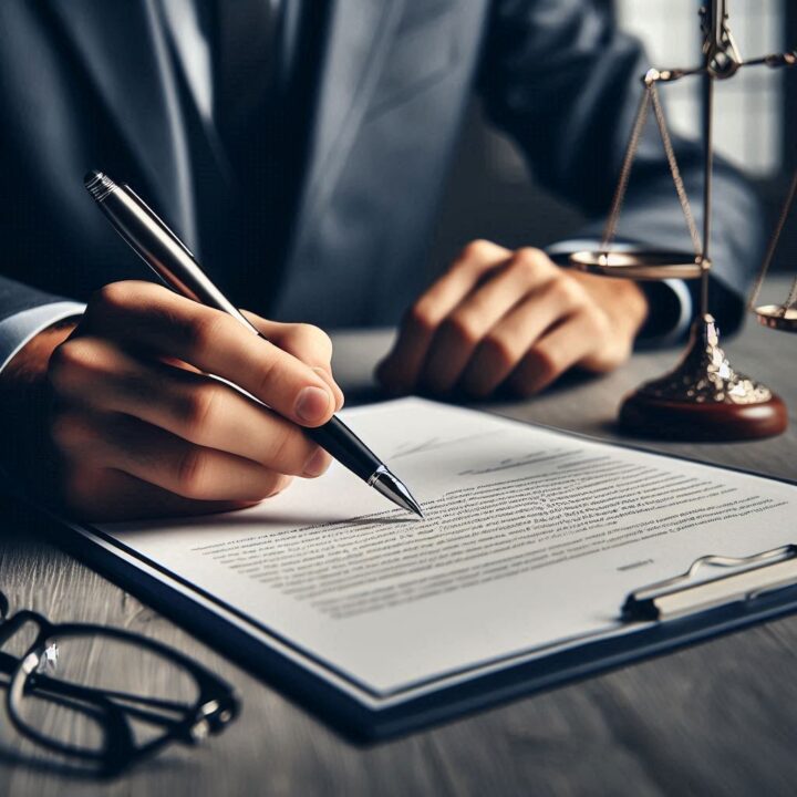 anlaşmalı boşanma protokolü hazırlayan avukat görseli.