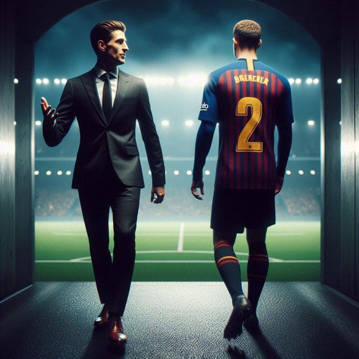 utbolcunun kariyerini yöneten ve hukuki destek sağlayan profesyonel futbol menajeri görseli