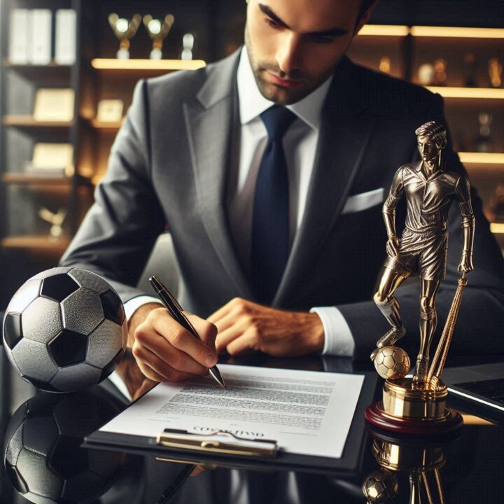 Futbolcu sözleşmesini ve alacak kalemlerini inceleyen spor hukuku avukatı