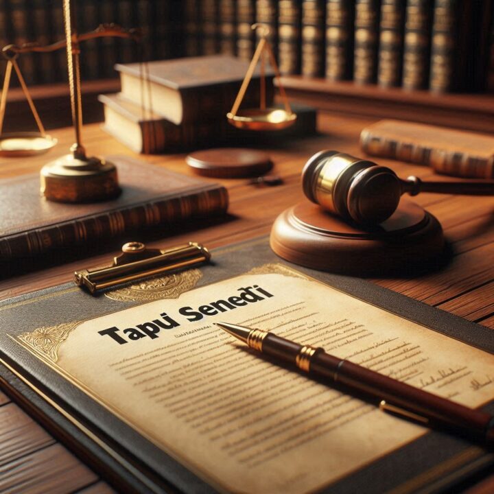 Tapu iptali ve tescili davası dosyasının ve tapu senedinin yer aldığı avukat masası ve hukuki çalışma ortamı